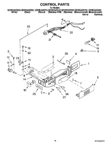 10 - Control Parts parts for Whirlpool Refrigerator GD5NVAXSS03 from AppliancePartsPros.com