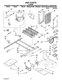 11 - Unit Parts parts for Whirlpool Refrigerator GD5NVAXST03 from AppliancePartsPros.com