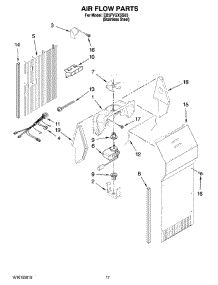 10 - Air Flow Parts parts for Whirlpool Refrigerator ED5FVGXSS03 from AppliancePartsPros.com