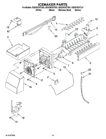 08 - Icemaker Parts, Optional Parts parts for Whirlpool Refrigerator GB2SHDXTS01 from AppliancePartsPros.com