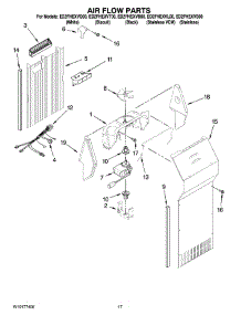 10 - Air Flow Parts parts for Whirlpool Refrigerator ED2FHEXVT00 from AppliancePartsPros.com