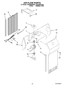 12 - Air Flow Parts, Optional Parts (Not Included) parts for Whirlpool Refrigerator 7GS2SHEXPQ04 from AppliancePartsPros.com