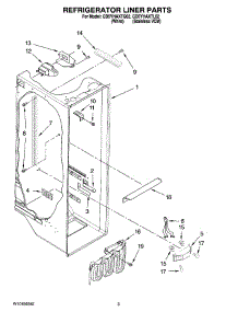 02 - Refrigerator Liner Parts parts for Whirlpool Refrigerator GD5YHAXTQ02 from AppliancePartsPros.com