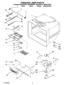 02 - Freezer Liner Parts parts for Whirlpool Refrigerator GB2SHDXPS02 from AppliancePartsPros.com