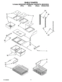 07 - Shelf Parts parts for Whirlpool Refrigerator GB2SHDXPS02 from AppliancePartsPros.com