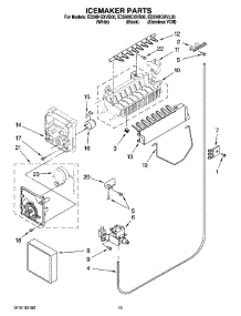 12 - Icemaker Parts, Optional Parts (Not Included) parts for Whirlpool Refrigerator ED5NHGXVL00 from AppliancePartsPros.com