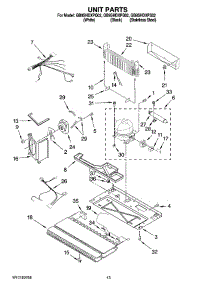 07 - Unit Parts parts for Whirlpool Refrigerator GB9SHDXPQ02 from AppliancePartsPros.com