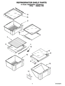 03 - Refrigerator Shelf Parts parts for Whirlpool Refrigerator 7GS2SHEXPL04 from AppliancePartsPros.com