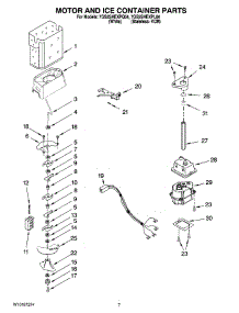 05 - Motor And Ice Container Parts parts for Whirlpool Refrigerator 7GS2SHEXPL04 from AppliancePartsPros.com