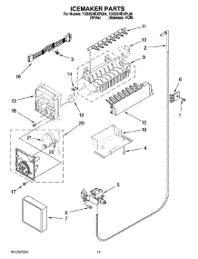 10 - Icemaker Parts parts for Whirlpool Refrigerator 7GS2SHEXPL04 from AppliancePartsPros.com
