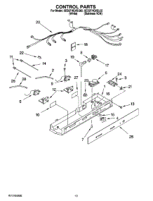 12 - Control Parts, Optional Parts (Not Included) parts for Whirlpool Refrigerator 6ED2FHGXSL02 from AppliancePartsPros.com