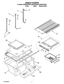 03 - Shelf Parts parts for Whirlpool Refrigerator GR9FHKXVB00 from AppliancePartsPros.com