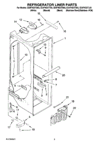 02 - Refrigerator Liner Parts parts for Whirlpool Refrigerator ED2FHEXTL03 from AppliancePartsPros.com