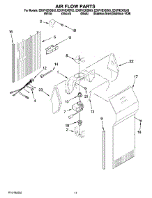 10 - Air Flow Parts parts for Whirlpool Refrigerator ED5FHEXSQ03 from AppliancePartsPros.com