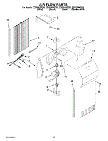 09 - Air Flow Parts parts for Whirlpool Refrigerator ED2FHAXSQ05 from AppliancePartsPros.com