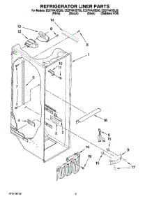 02 - Refrigerator Liner Parts parts for Whirlpool Refrigerator ED2FHAXST05 from AppliancePartsPros.com