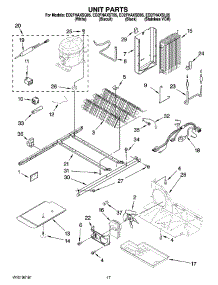 11 - Unit Parts parts for Whirlpool Refrigerator ED2FHAXST05 from AppliancePartsPros.com