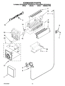 12 - Icemaker Parts, Optional Parts (Not Included) parts for Whirlpool Refrigerator ED2FHAXST05 from AppliancePartsPros.com