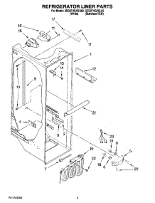 02 - Refrigerator Liner Parts parts for Whirlpool Refrigerator 6ED2FHGXSQ02 from AppliancePartsPros.com