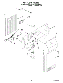 05 - Air Flow Parts parts for Whirlpool Refrigerator 6ED2FHGXSQ02 from AppliancePartsPros.com