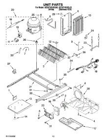 10 - Unit Parts parts for Whirlpool Refrigerator 6ED2FHGXSQ02 from AppliancePartsPros.com