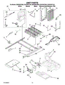 09 - Unit Parts parts for Whirlpool Refrigerator ED2FHEXTT03 from AppliancePartsPros.com