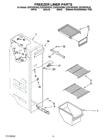 04 - Freezer Liner Parts parts for Whirlpool Refrigerator ED5FHEXSS03 from AppliancePartsPros.com