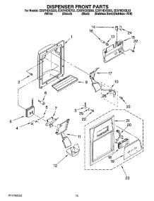 08 - Dispenser Front Parts parts for Whirlpool Refrigerator ED5FHEXSS03 from AppliancePartsPros.com
