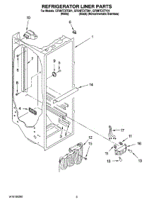 02 - Refrigerator Liner Parts parts for Whirlpool Refrigerator GF6NFEXTQ01 from AppliancePartsPros.com