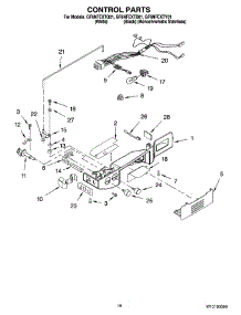 10 - Control Parts parts for Whirlpool Refrigerator GF6NFEXTY01 from AppliancePartsPros.com