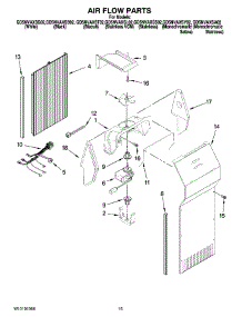 09 - Air Flow Parts parts for Whirlpool Refrigerator GD5NVAXSB02 from AppliancePartsPros.com
