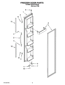 06 - Freezer Door Parts parts for Whirlpool Refrigerator 6ED2FHKXRL06 from AppliancePartsPros.com