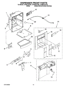 08 - Dispenser Front Parts parts for Whirlpool Refrigerator GF6NFEXTB01 from AppliancePartsPros.com