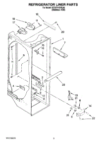 02 - Refrigerator Liner Parts parts for Whirlpool Refrigerator 5ED2FHKXRL05 from AppliancePartsPros.com