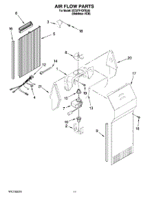 07 - Air Flow Parts parts for Whirlpool Refrigerator 5ED2FHKXRL05 from AppliancePartsPros.com