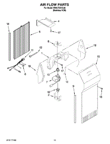 09 - Air Flow Parts parts for Whirlpool Refrigerator ED5LTAXVL00 from AppliancePartsPros.com