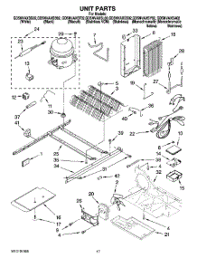 11 - Unit Parts parts for Whirlpool Refrigerator GD5NVAXSY02 from AppliancePartsPros.com