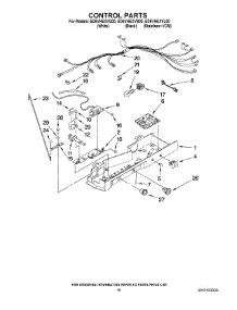11 - Control Parts parts for Whirlpool Refrigerator ED5VHEXVQ00 from AppliancePartsPros.com