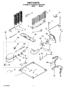 04 - Unit Parts parts for Whirlpool Refrigerator ET1FTEXVT00 from AppliancePartsPros.com