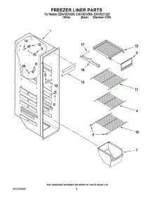 04 - Freezer Liner Parts parts for Whirlpool Refrigerator ED5VHEXVL00 from AppliancePartsPros.com