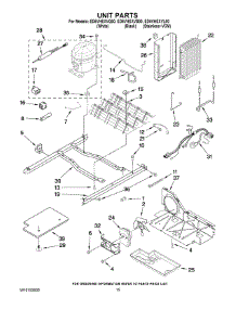 09 - Unit Parts parts for Whirlpool Refrigerator ED5VHEXVL00 from AppliancePartsPros.com