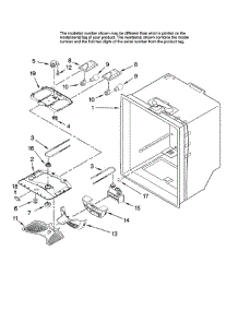 Refrigerator Liner parts for Whirlpool Refrigerator GB9SHKXMQ13 from AppliancePartsPros.com