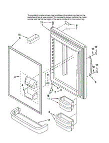 Refrigerator Door parts for Whirlpool Refrigerator GB9SHKXMQ13 from AppliancePartsPros.com