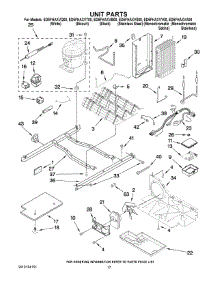 11 - Unit Parts parts for Whirlpool Refrigerator ED5FHAXVS00 from AppliancePartsPros.com