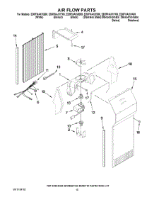 09 - Air Flow Parts parts for Whirlpool Refrigerator ED5FHAXVB00 from AppliancePartsPros.com