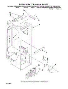 02 - Refrigerator Liner Parts parts for Whirlpool Refrigerator ED5FHAXVA00 from AppliancePartsPros.com