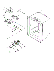 Refrigerator Liner parts for Whirlpool Refrigerator GX5FHDXTQ11 from AppliancePartsPros.com