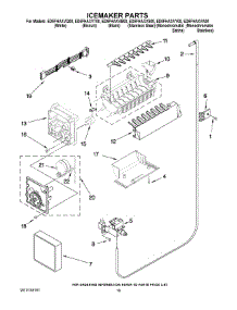 12 - Icemaker Parts parts for Whirlpool Refrigerator ED5FHAXVY00 from AppliancePartsPros.com