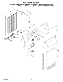 09 - Air Flow Parts parts for Whirlpool Refrigerator ED5FHAXSL03 from AppliancePartsPros.com