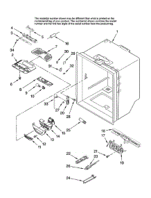 Refrigerator Liner parts for Whirlpool Refrigerator GX5SHTXTL11 from AppliancePartsPros.com